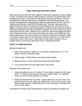 Paper Weaving Instructions