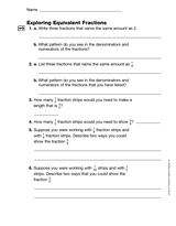 Exploring Equivalent Fractions (Gr. 4)