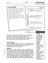 Light and Sound: Family Activity