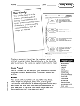 Ecology: Family Activity