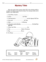 Mystery Titles