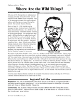 Where Are the Wild Things: Maurice Sendak
