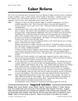 Labor Reform: 1910s
