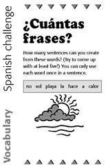Spanish Vocabulary Challenge: Sentences