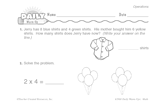 Math Warm-Up 86 for Gr. 1 & 2: Operations