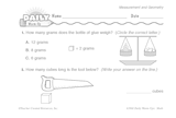 Math Warm-Up 154 for Gr. 1 & 2: Measurement & Geometry