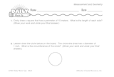 Math Warm-Up 140 for Gr. 5 & 6: Measurement & Geometry