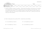 Math Warm-Up 96 for Gr. 5 & 6: Operations