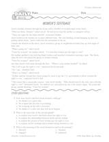 Women's Suffrage Reading Warm-Up