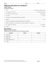 What Are the Parts of a Solution?