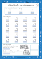Multiplying Three-Digits by One-Digit II