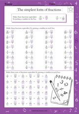 The Simplest Form of Fractions