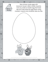Max & Ruby Easter Egg Self-Portrait